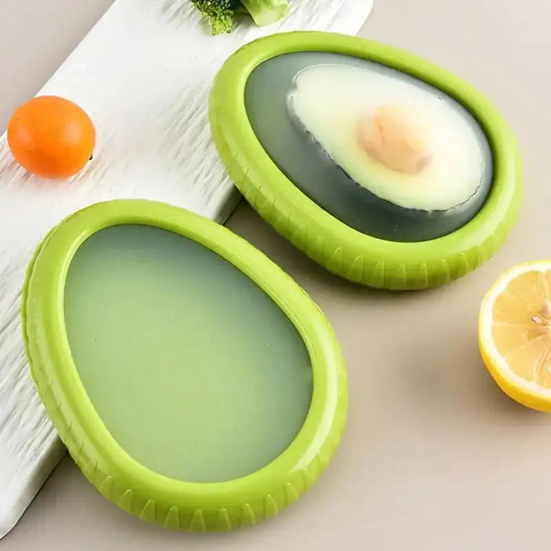4Pcs/Set Silicone Fruit Storage Box Refrigerator Mini Avocado Onion Sealed Film Food Storage Box for Keep Fresh Vegetable Fruit