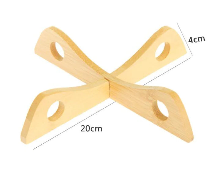 Bamboo Heat-Resistant Cross Mat for Dining Table