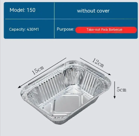 High-Temperature Resistant Disposable Tin Trays for Household Use