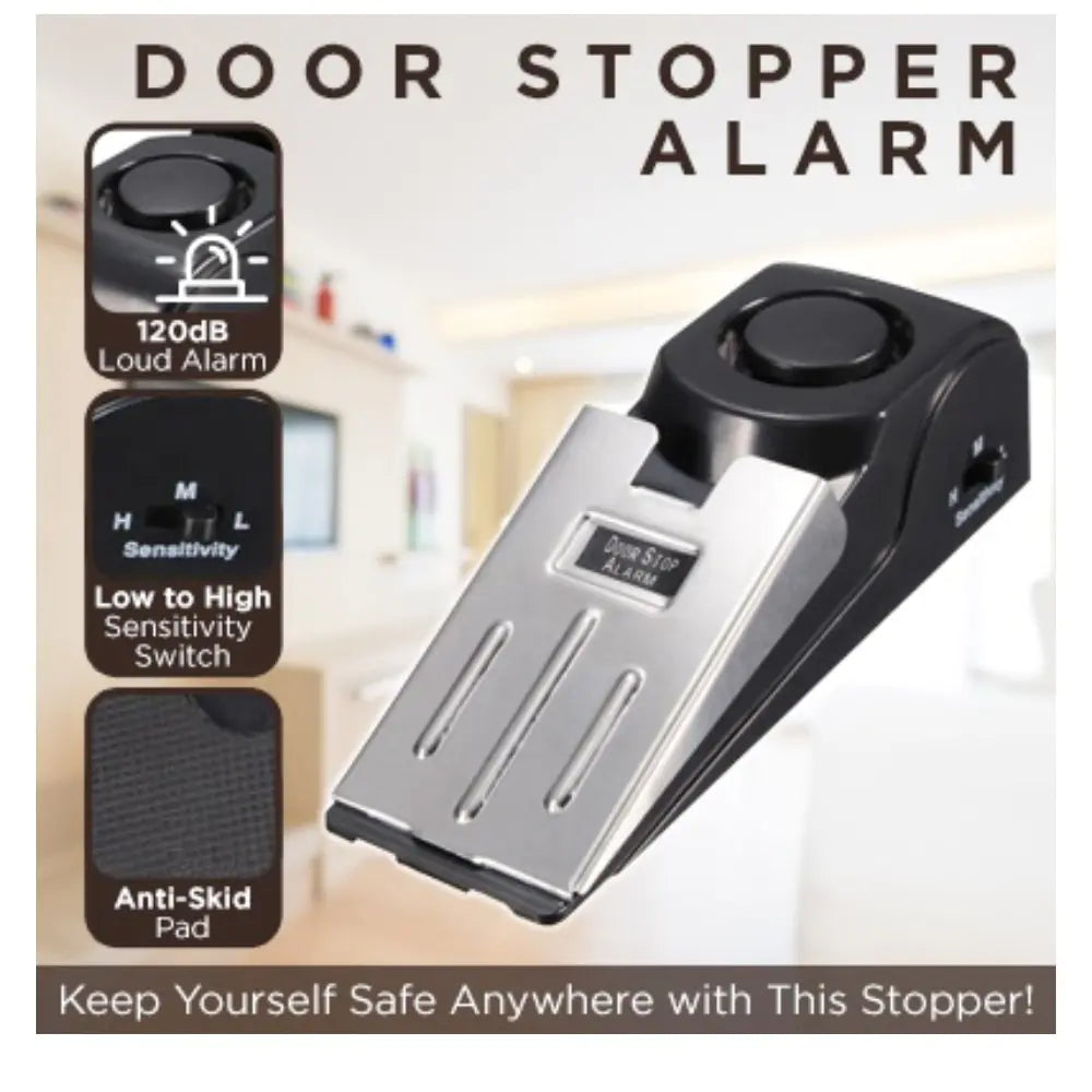 Door Stopper Alarm Security Device