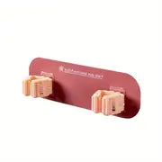 Double-Headed Mop Rack with Strong Adhesive Clip
