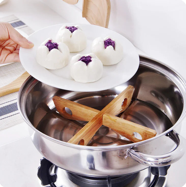 Bamboo Heat-Resistant Cross Mat for Dining Table