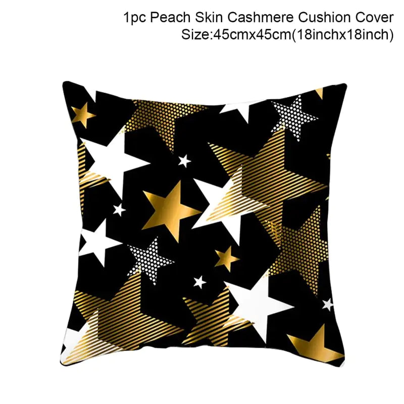 Leisure Christmas Linen Pillowcase for Sofa Decor