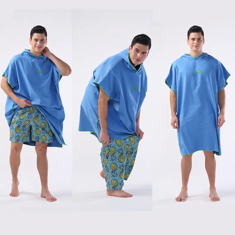 Ultra-Soft Quick-Dry Hooded Bathrobe and Towel