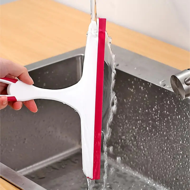 Glass Cleaner and Silicone Scraper Tool for Home Use