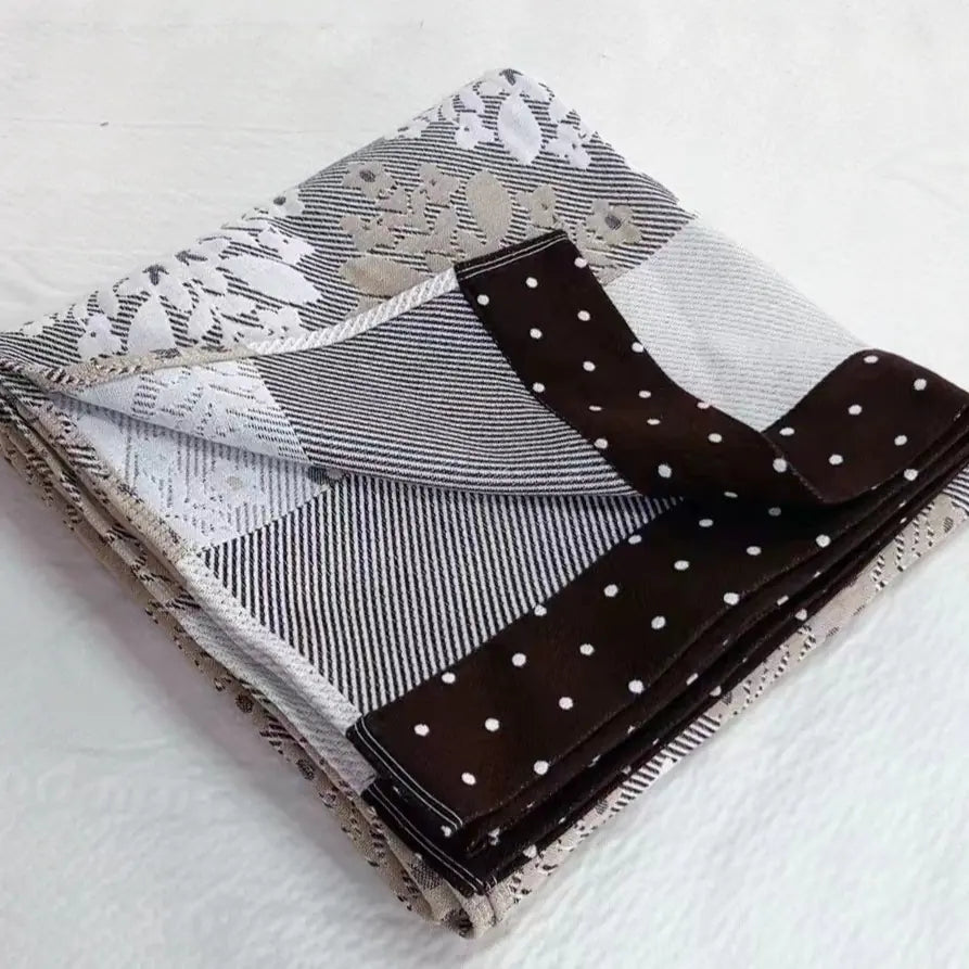Thick Six-Layer Cotton Towel Blanket for Summer