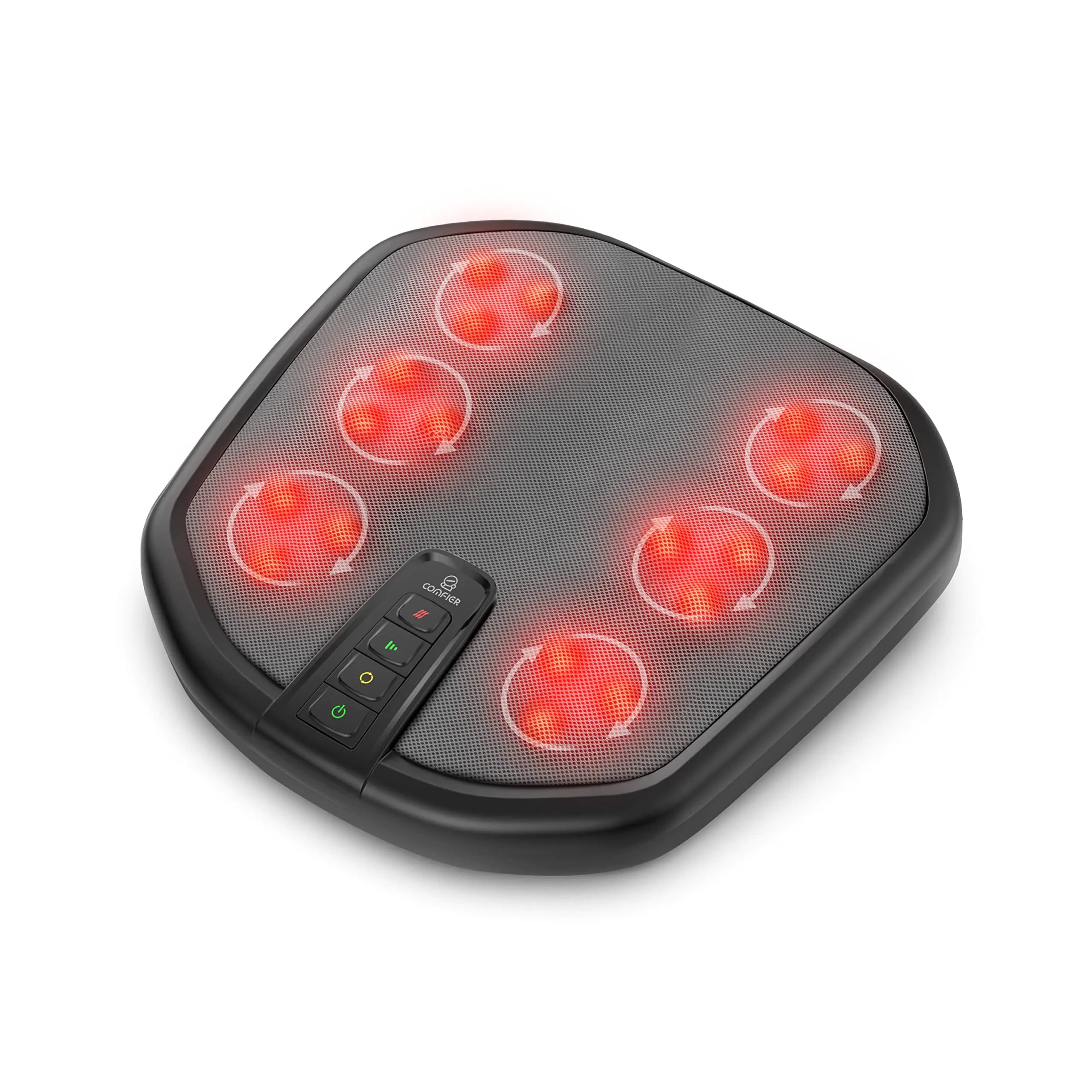 COMFIER Foot Massager with Heat Shiatsu Feet Massager for Stress Relief Plantar Fasciitist Heated Kneading Foot Warmer with Washable CoverFoot Massager for Fathers Day Gifts & Birthday Gift