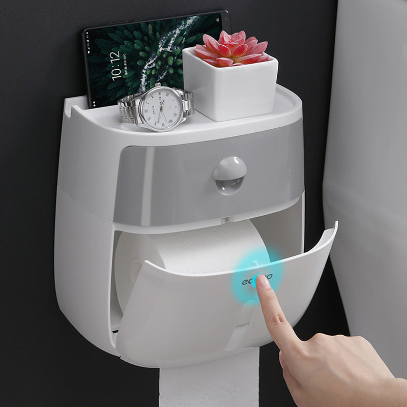 Creative Waterproof Toilet Paper Holder and Tissue Rack