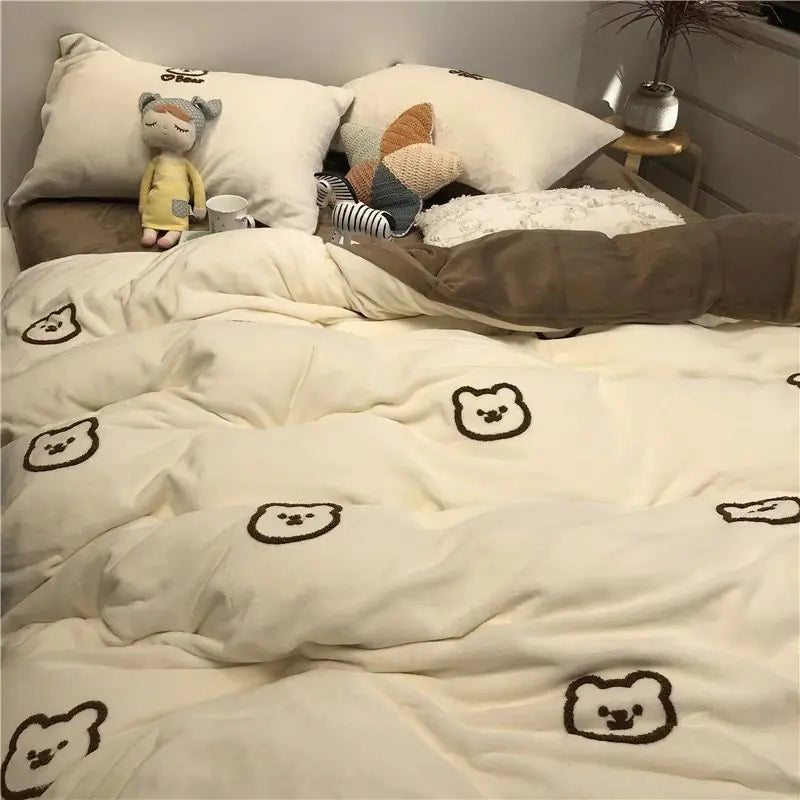 Dormitory Single Student Bedding Set - 3 Pieces