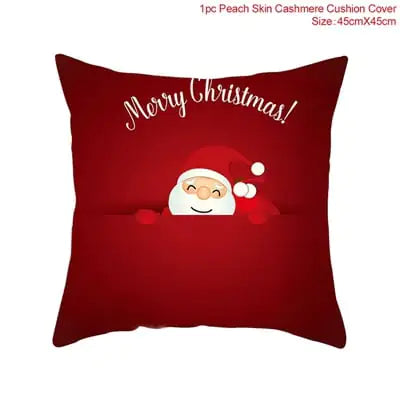 Leisure Christmas Linen Pillowcase for Sofa Decor