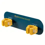 Double-Headed Mop Rack with Strong Adhesive Clip