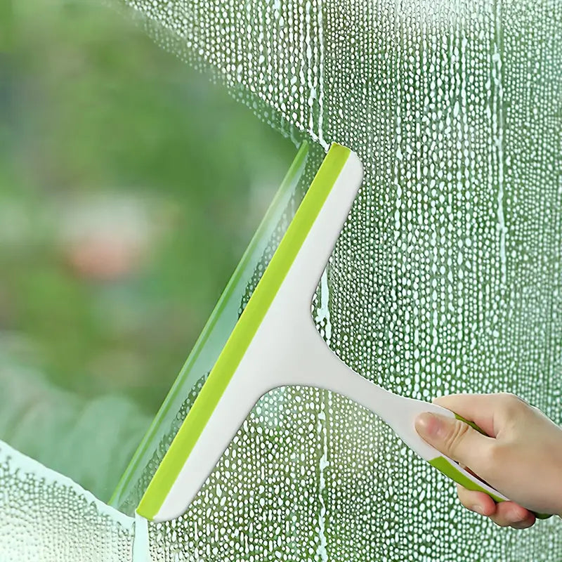 Glass Cleaner and Silicone Scraper Tool for Home Use