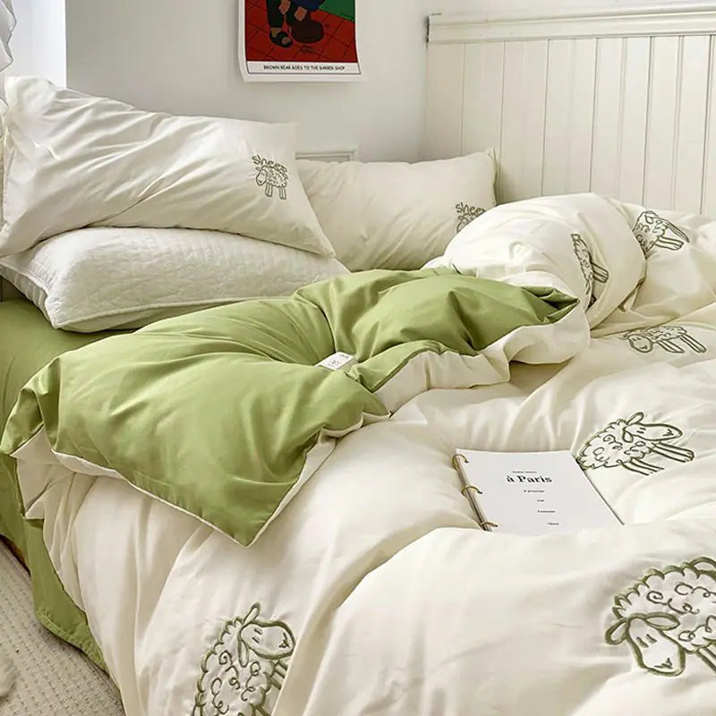 Dormitory Single Student Bedding Set - 3 Pieces